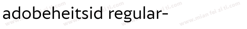 adobeheitsid regular字体转换